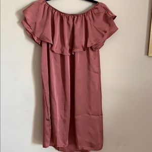 Love Sadie Pink Off the Shoulder Dress NWT